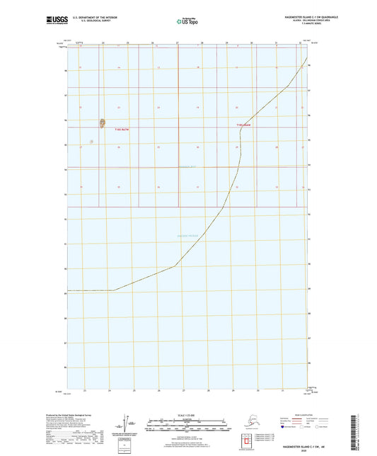 Hagemeister Island C-1 SW Alaska US Topo Map Image