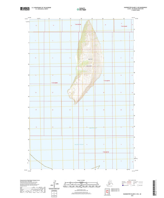 Hagemeister Island C-2 NE Alaska US Topo Map Image