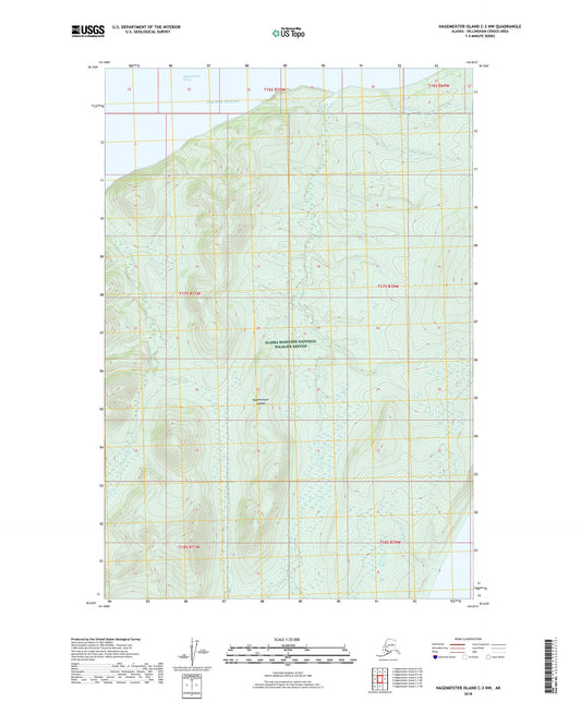 Hagemeister Island C-3 NW Alaska US Topo Map Image