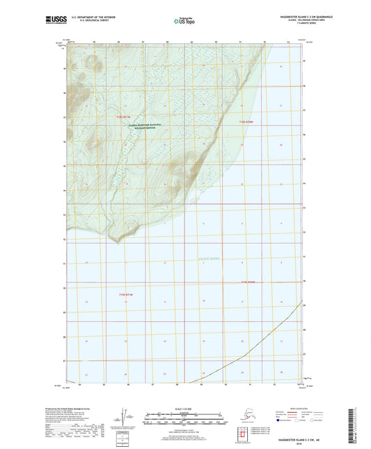 Hagemeister Island C-3 SW Alaska US Topo Map Image