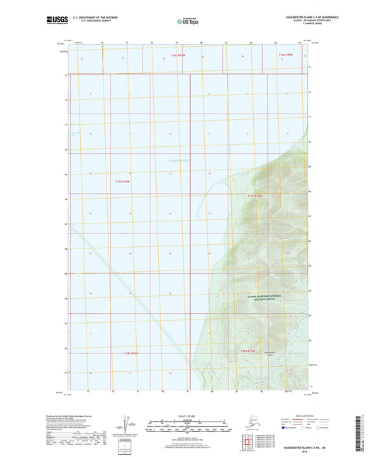 Hagemeister Island C-4 NE Alaska US Topo Map Image