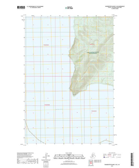 Hagemeister Island C-4 SE Alaska US Topo Map Image