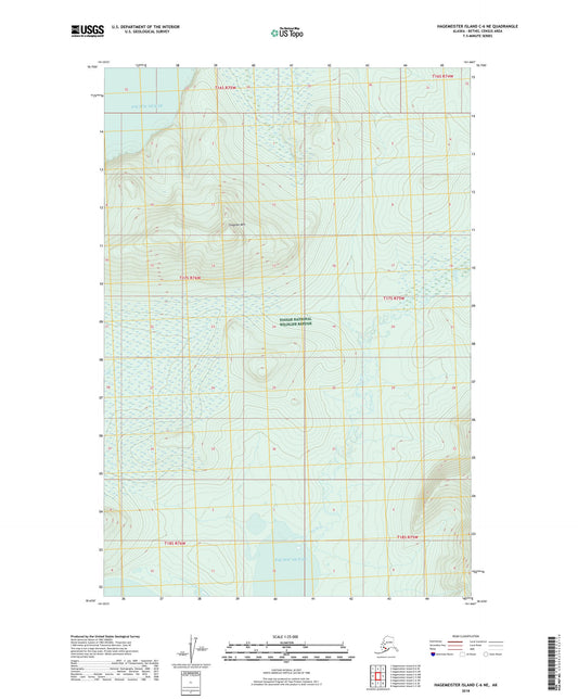 Hagemeister Island C-6 NE Alaska US Topo Map Image