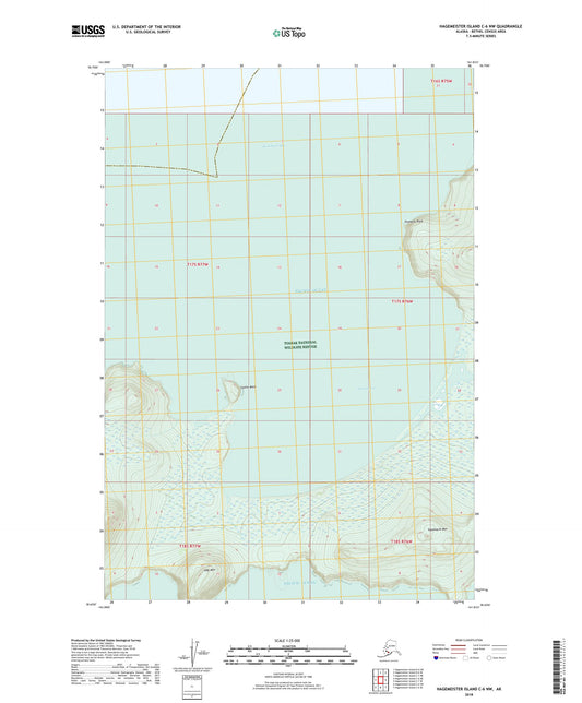 Hagemeister Island C-6 NW Alaska US Topo Map Image
