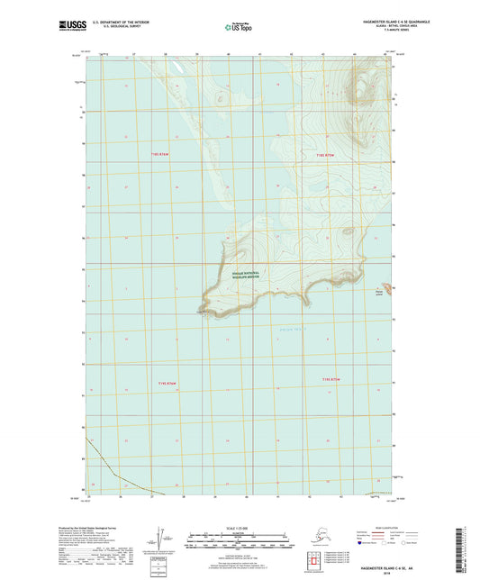 Hagemeister Island C-6 SE Alaska US Topo Map Image