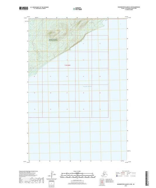 Hagemeister Island D-2 NW Alaska US Topo Map Image