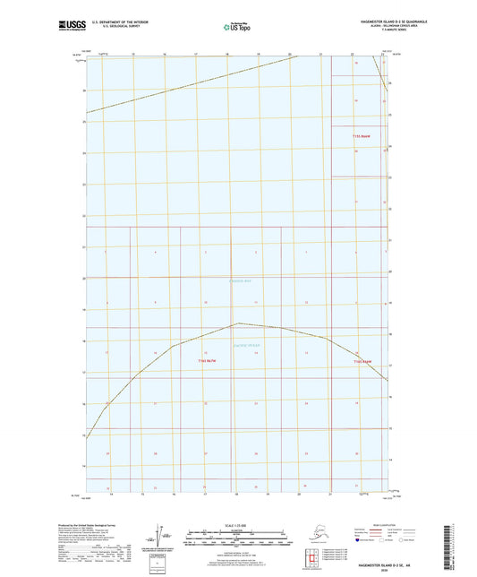 Hagemeister Island D-2 SE Alaska US Topo Map Image