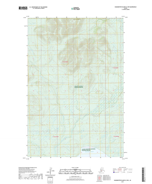 Hagemeister Island D-3 NW Alaska US Topo Map Image