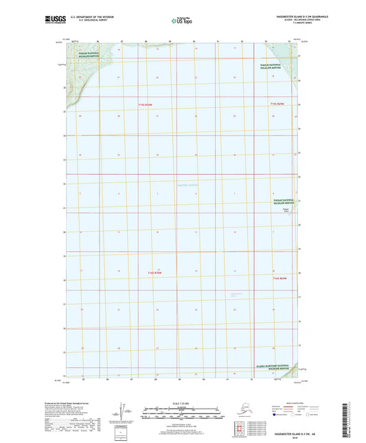 Hagemeister Island D-3 SW Alaska US Topo Map Image