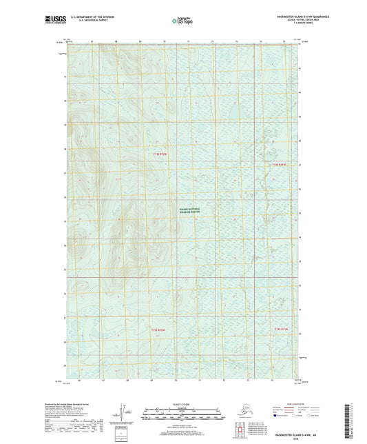 Hagemeister Island D-4 NW Alaska US Topo Map Image