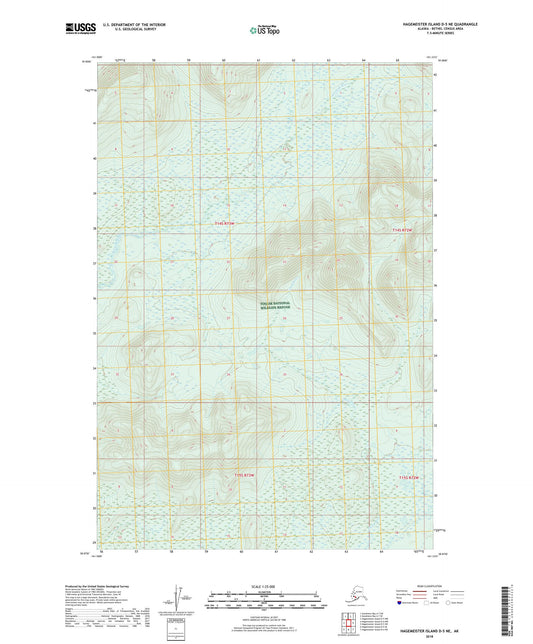 Hagemeister Island D-5 NE Alaska US Topo Map Image