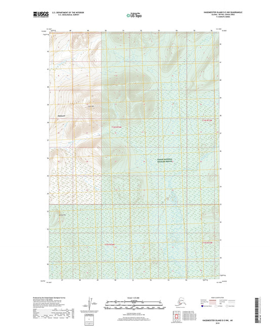 Hagemeister Island D-5 NW Alaska US Topo Map Image