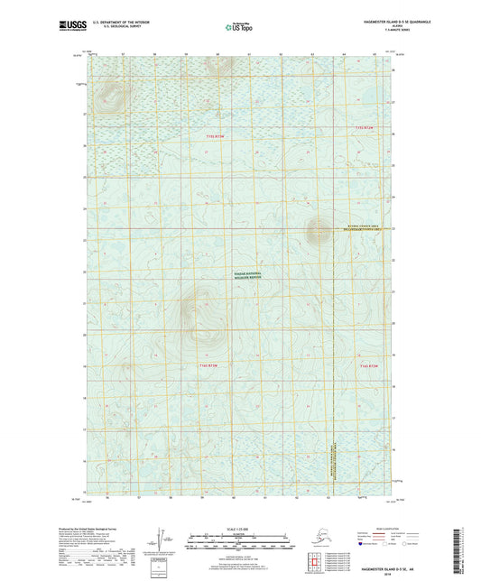 Hagemeister Island D-5 SE Alaska US Topo Map Image