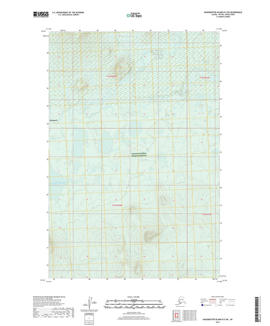 Hagemeister Island D-5 SW Alaska US Topo Map Image