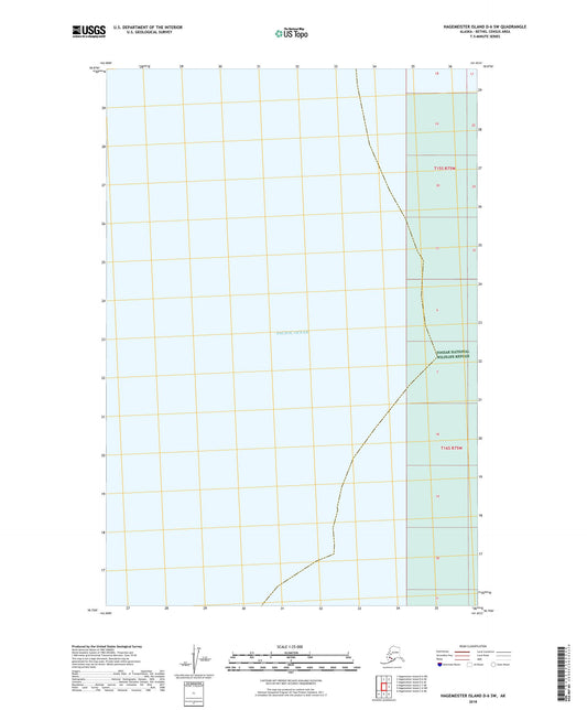 Hagemeister Island D-6 SW Alaska US Topo Map Image