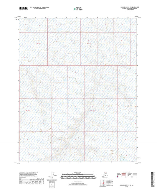 Harrison Bay A-1 SE Alaska US Topo Map Image