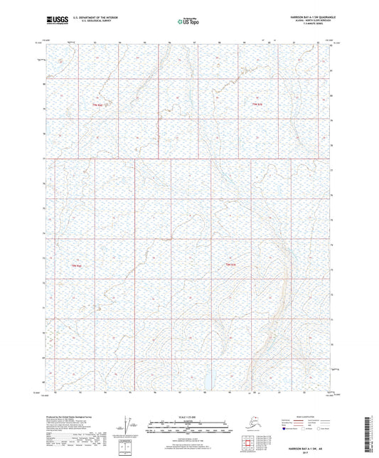 Harrison Bay A-1 SW Alaska US Topo Map Image