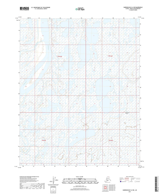 Harrison Bay A-2 NE Alaska US Topo Map Image
