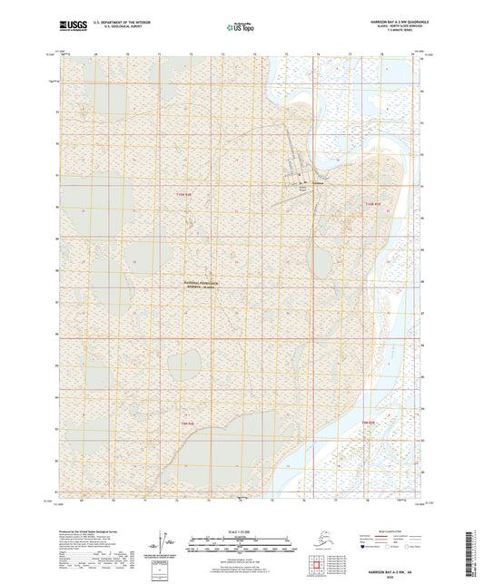 Harrison Bay A-2 NW Alaska US Topo Map Image