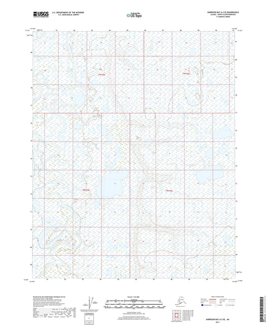 Harrison Bay A-2 SE Alaska US Topo Map Image
