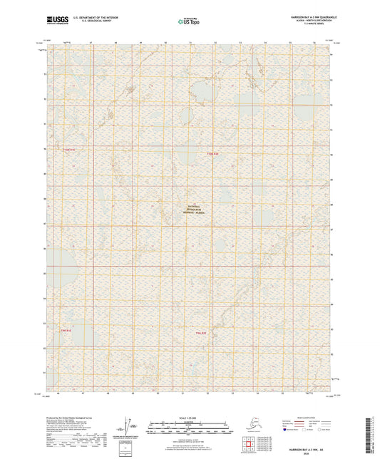 Harrison Bay A-3 NW Alaska US Topo Map Image