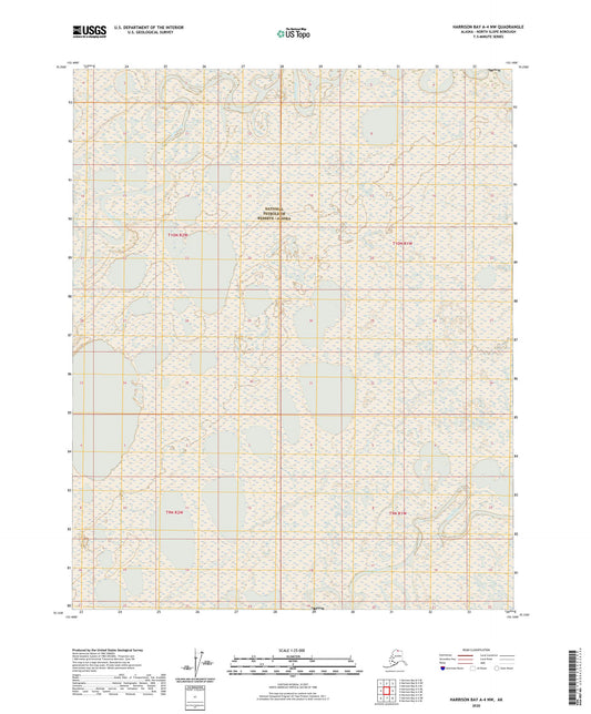Harrison Bay A-4 NW Alaska US Topo Map Image