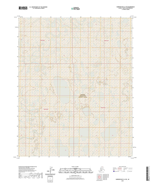 Harrison Bay A-4 SW Alaska US Topo Map Image