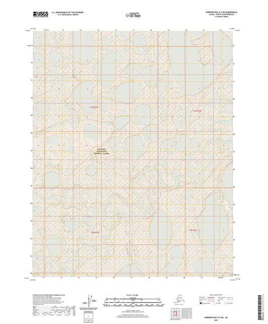 Harrison Bay A-5 NE Alaska US Topo Map Image