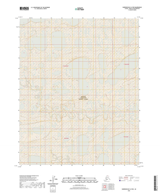 Harrison Bay A-5 NW Alaska US Topo Map Image