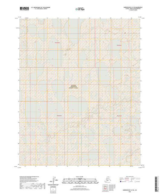 Harrison Bay A-5 SE Alaska US Topo Map Image