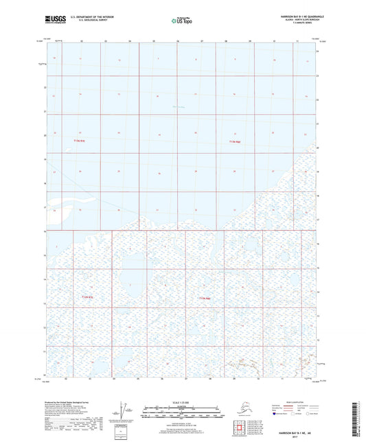 Harrison Bay B-1 NE Alaska US Topo Map Image