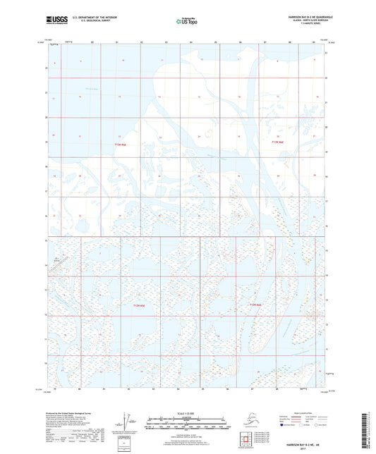 Harrison Bay B-2 NE Alaska US Topo Map Image