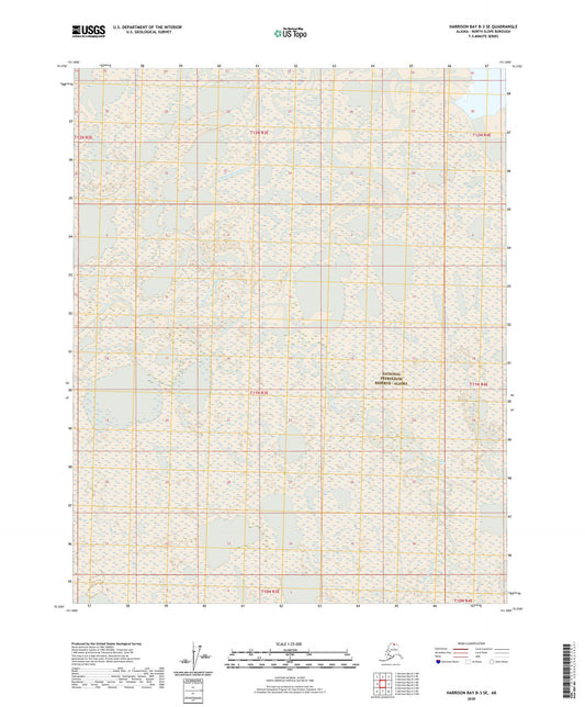 Harrison Bay B-3 SE Alaska US Topo Map Image