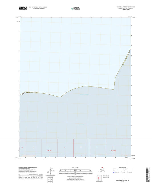 Harrison Bay C-2 SW Alaska US Topo Map Image