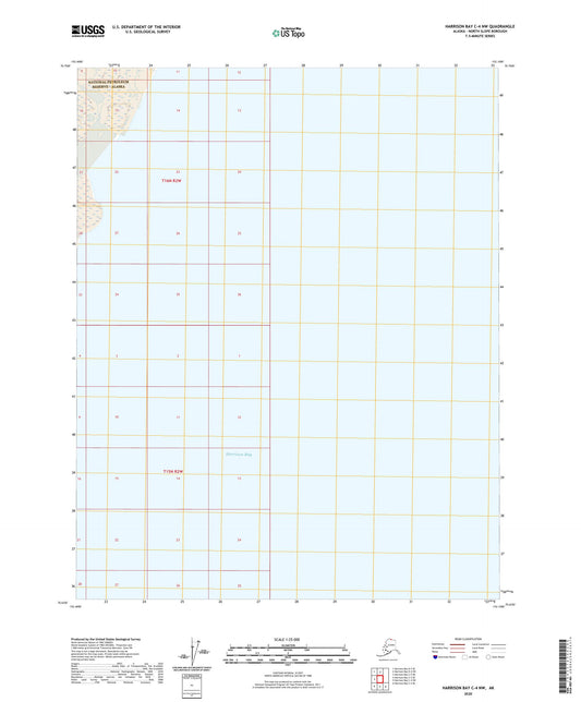 Harrison Bay C-4 NW Alaska US Topo Map Image