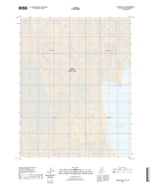 Harrison Bay C-5 NE Alaska US Topo Map Image