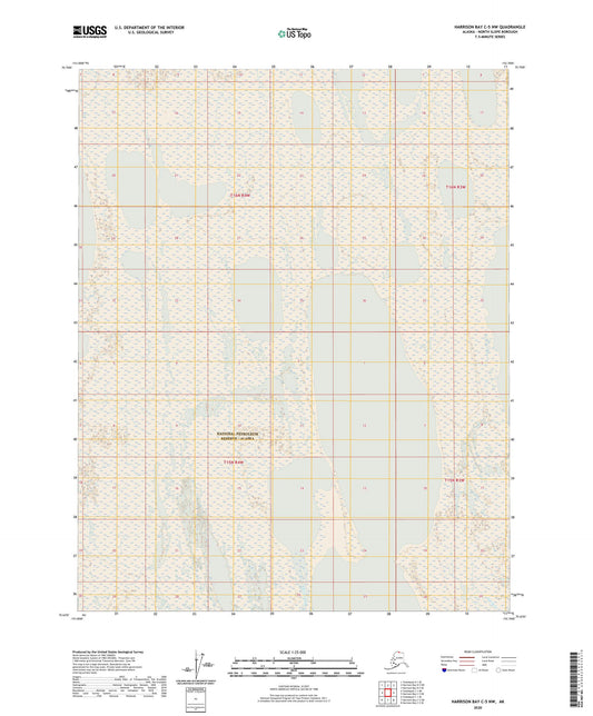 Harrison Bay C-5 NW Alaska US Topo Map Image