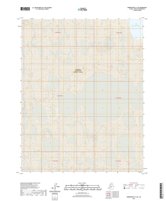 Harrison Bay C-5 SE Alaska US Topo Map Image