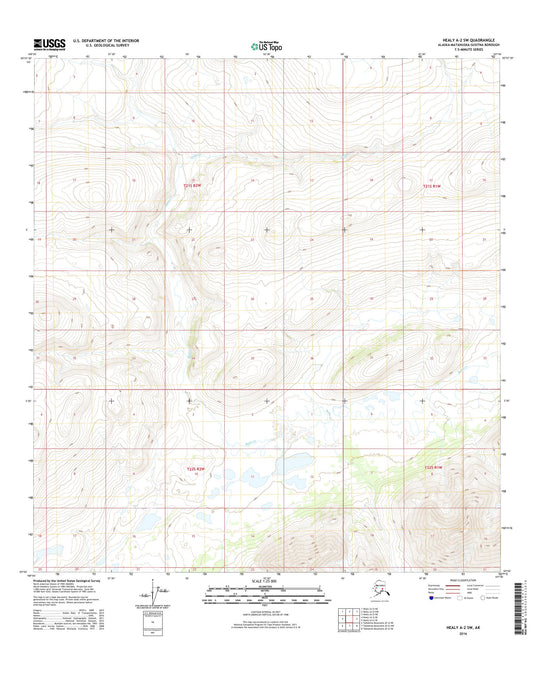 Healy A-2 SW Alaska US Topo Map Image