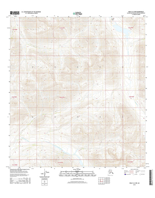 Healy A-4 NW Alaska US Topo Map Image