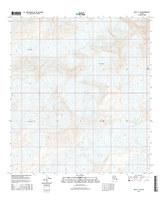 Healy C-1 SW Alaska US Topo Map Image