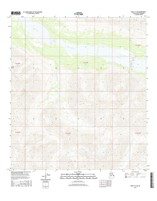 Healy C-3 SE Alaska US Topo Map Image
