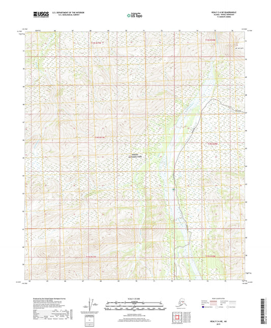 Healy C-6 NE Alaska US Topo Map Image