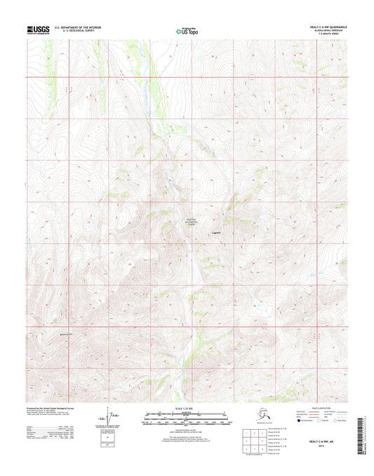 Healy C-6 NW Alaska US Topo Map Image