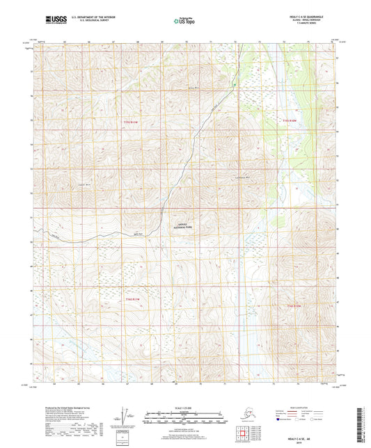 Healy C-6 SE Alaska US Topo Map Image