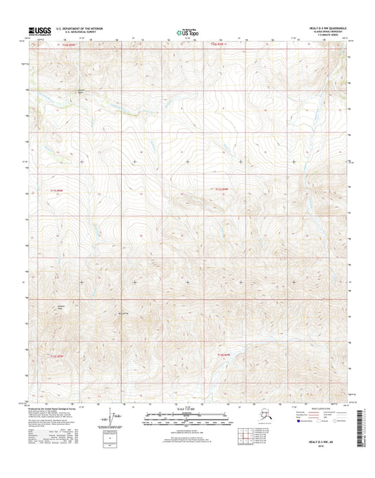 Healy D-3 NW Alaska US Topo Map Image