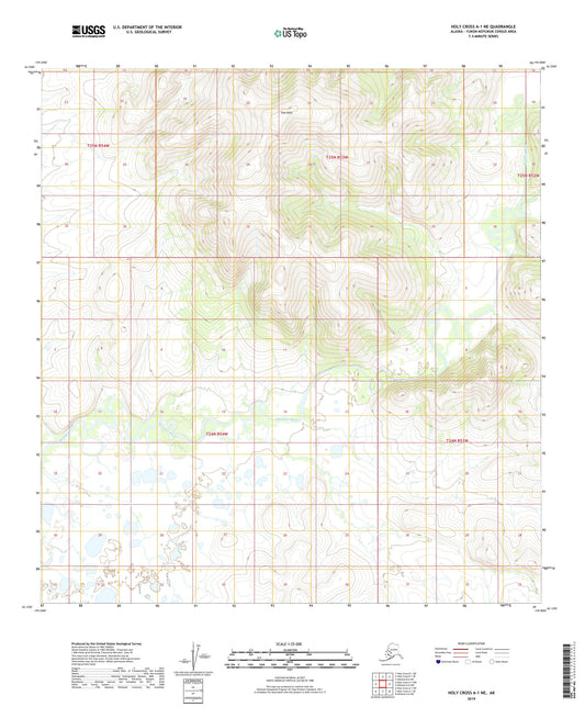Holy Cross A-1 NE Alaska US Topo Map Image