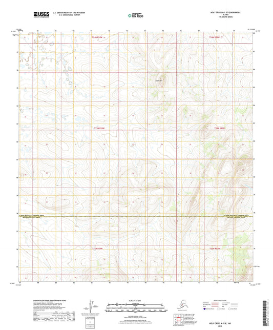 Holy Cross A-1 SE Alaska US Topo Map Image