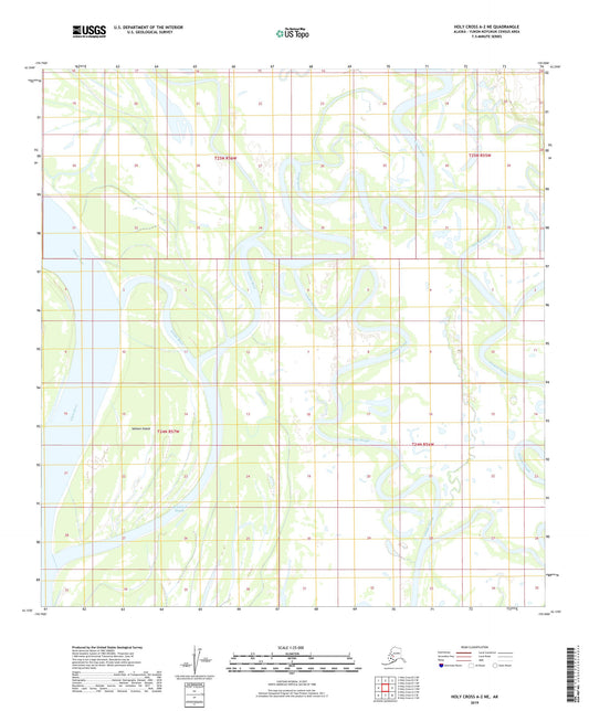 Holy Cross A-2 NE Alaska US Topo Map Image