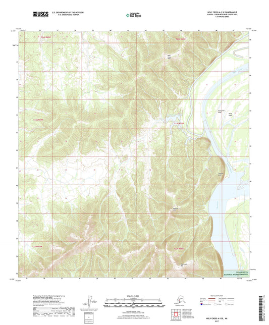 Holy Cross A-3 SE Alaska US Topo Map Image